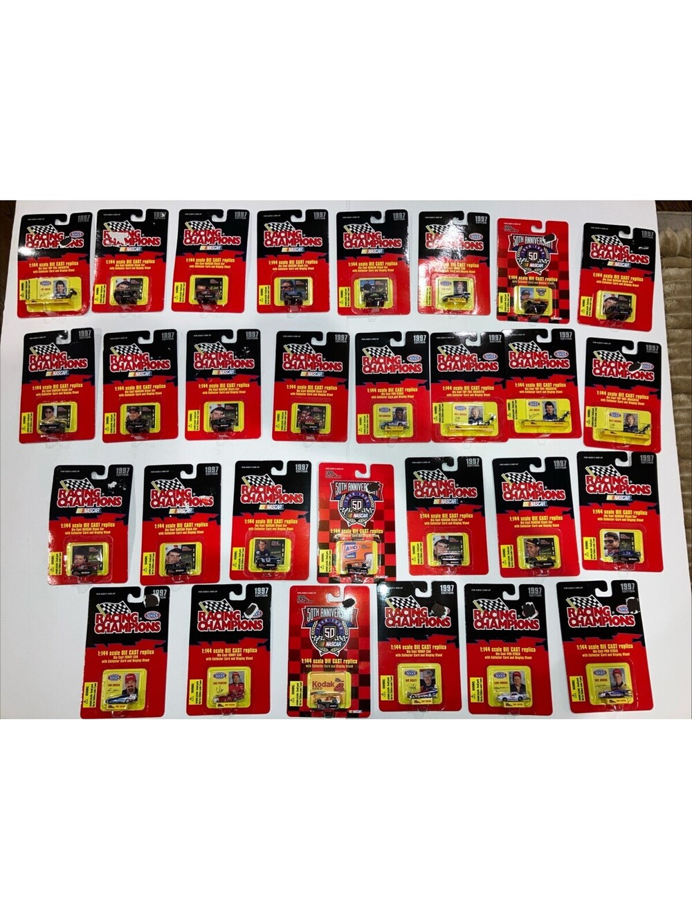 (29) VTG 1997 NASCAR Racing Champions 1/144 Scale Die Cast Stock & Funny Car NEW